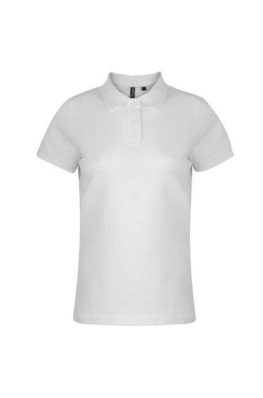 Asquith & Fox Womens/Ladies Plain Short Sleeve Polo Shirt - White