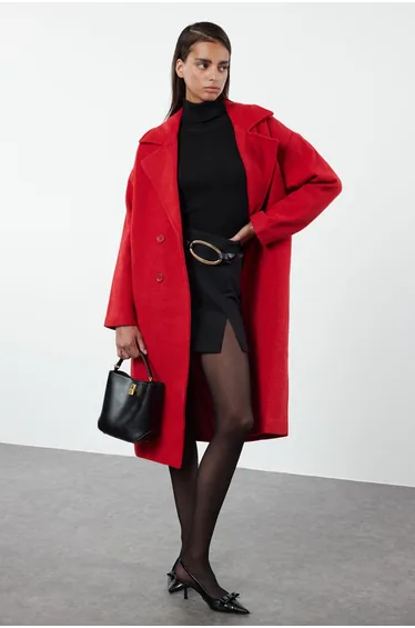Red Oversize Coat