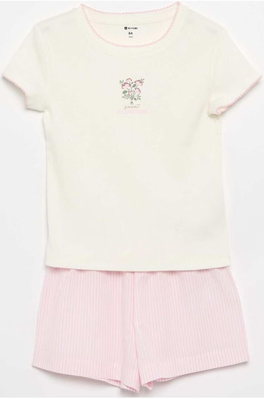 2-piece cotton pyjamas PINK