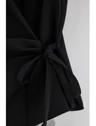 Black Vest Trousers Stylish Woven Bottom - Top Set - 1