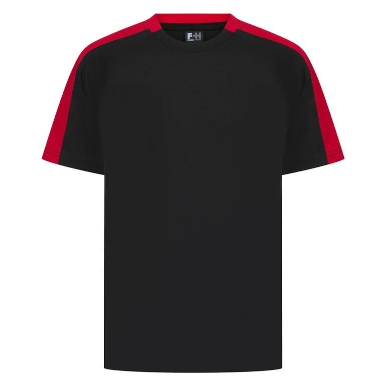 Finden & Hales Childrens/Kids Team T-Shirt - Black/Red