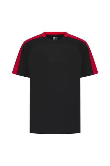 Finden & Hales Childrens/Kids Team T-Shirt - Black/Red