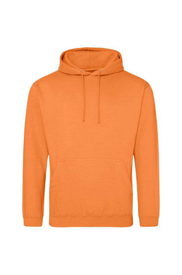 Awdis Unisex College Hooded Sweatshirt / Hoodie - Light Orange