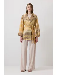 JACQUARD DOUBLE BREASTED JACKET