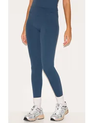 Midnight Blue Sculpt Wrap Waist Gym Leggings - 1