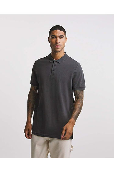 Pure Cotton Pique Polo Long