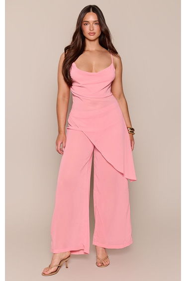 Shape Pink Drape Top Co-ord