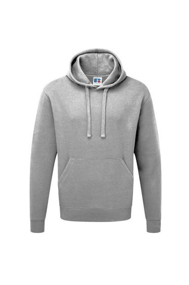 Russell Colour Mens Hooded Sweatshirt / Hoodie - Light Oxford
