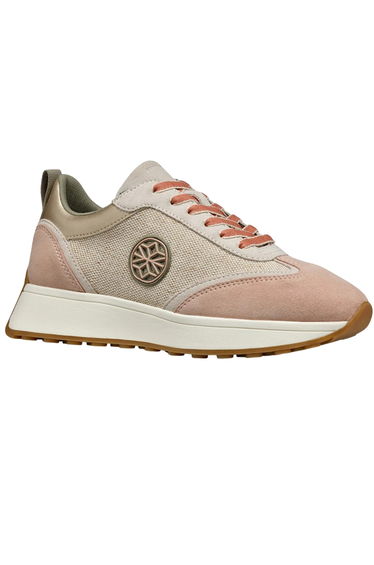 Geox Womens/Ladies D Amabel Trainers - Light Sand/Light Taupe
