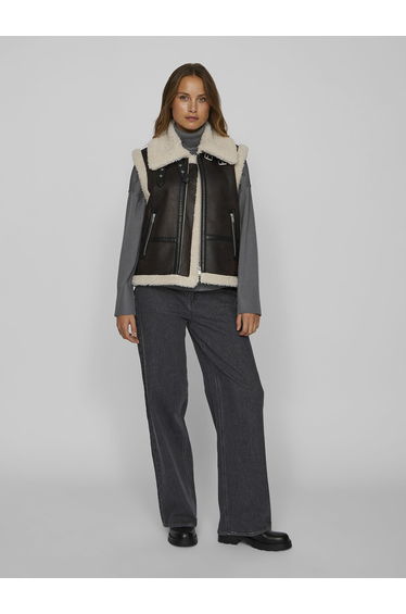 Faux Leather Gilet