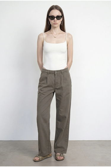 DILVIN Sleeveless Square-neck Nylon Bodysuit