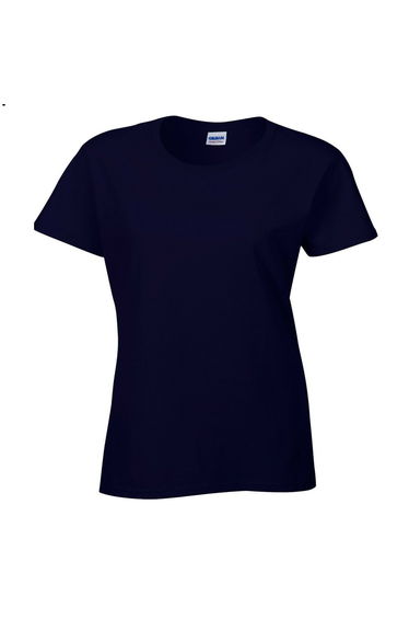 Gildan Ladies/Womens Heavy Cotton Missy Fit Short Sleeve T-Shirt - Navy