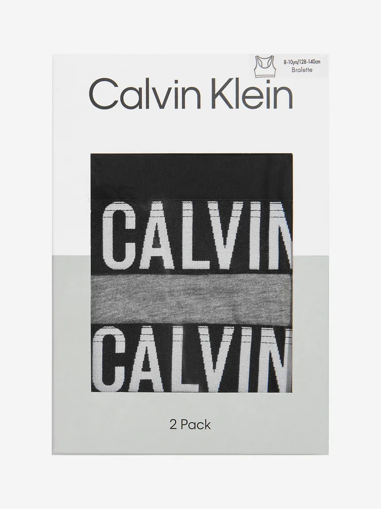 Calvin Klein Girls 2 Pack Bralette Set in Multicolour - 5