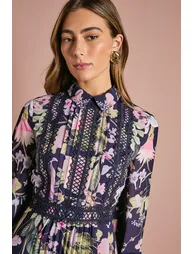 فستان قميص بطبعة - 3