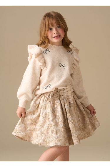 Etta Metallic Jacquard Skirt