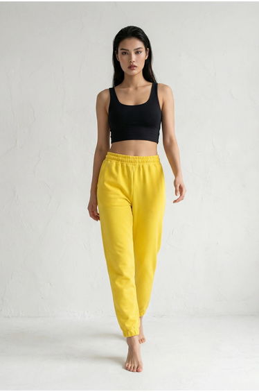 MY FASHION Elastic Waist Jogger Sweatpants