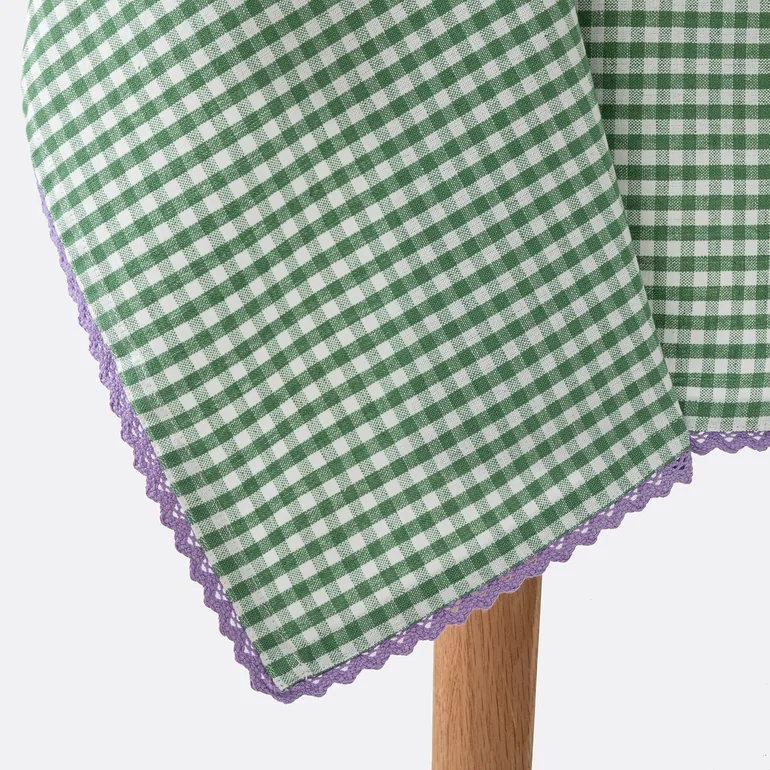 Trattoria Gingham Cotton and Linen Tablecloth - 5