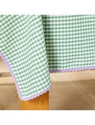 Trattoria Gingham Cotton and Linen Tablecloth - 2