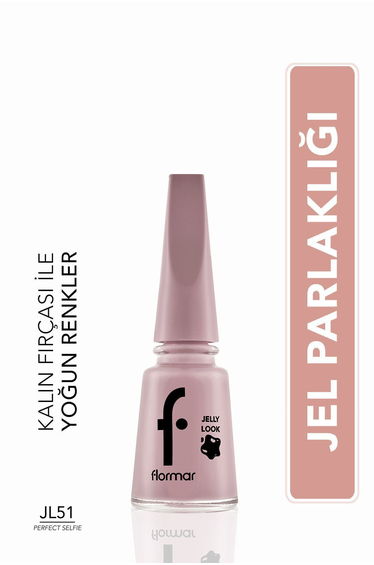 Gel-Looking Shiny Nail Polish (Pink) - Jelly Look Nail Enamel - JL51 Perfect Selfie