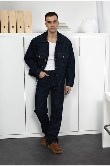GIESTO Denim Jacket with Pockets