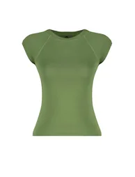 Khaki Moon Sleeve Fitted Stretchy Knitted Blouse - 6