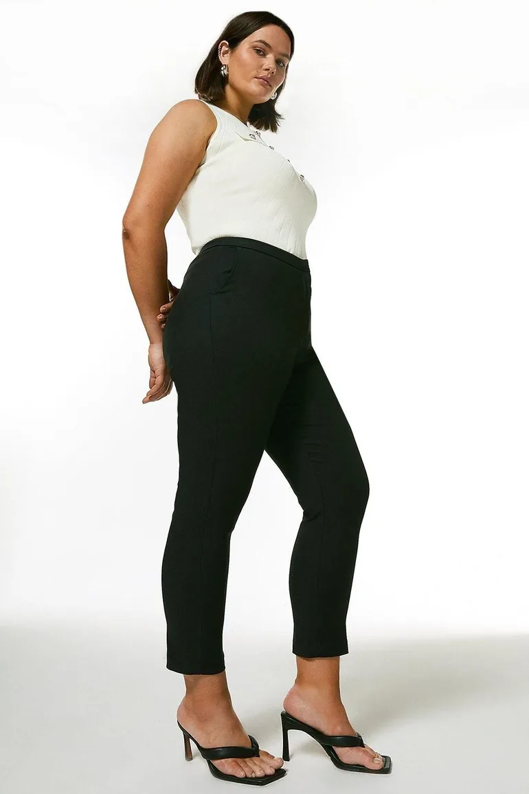 Curve Cotton Sateen Trouser