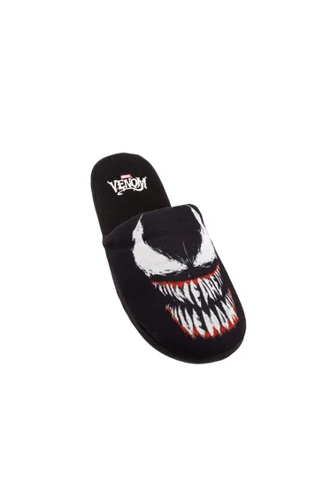 Marvel Mens Venom Slippers - Black