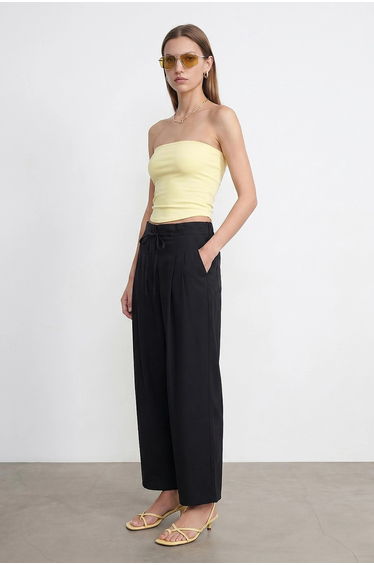 DILVIN Women's Striped Wide-leg Trousers