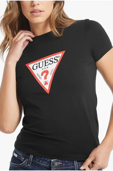 GJ SS CN SLIM ICONIC TEE BLACK