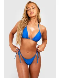Essentials Tie Side Bikini Brief - electric blue