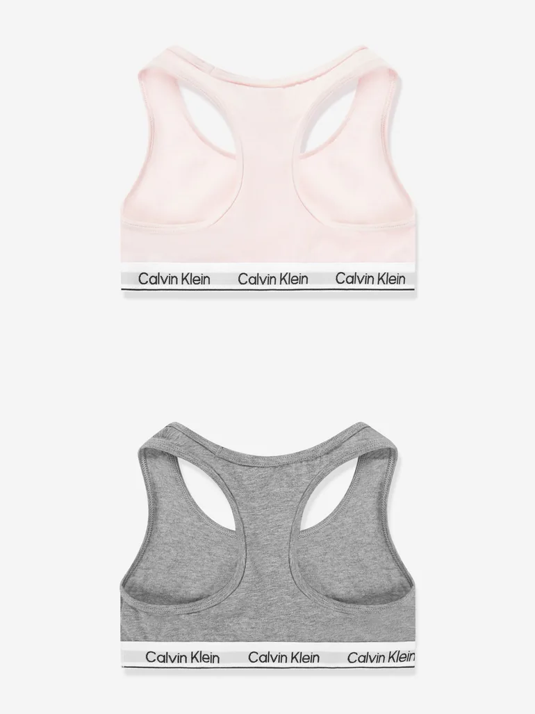 Calvin Klein Girls 2 Pack Bralette Set in Multicolour - 1