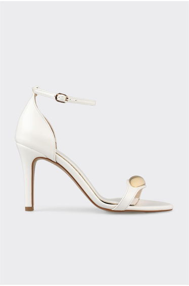 White Women's Heeled Sandals
