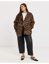 Leopard Pea Coat