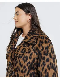Leopard Pea Coat - 3