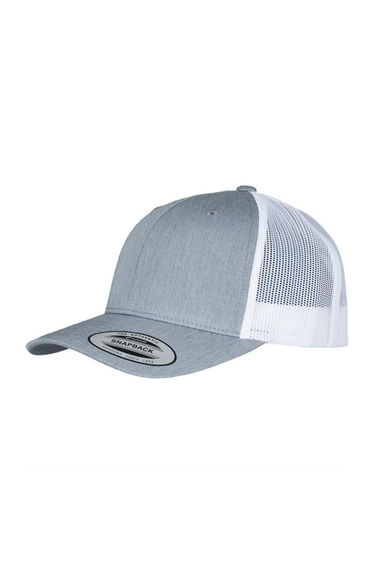 Flexfit Retro Two Tone Trucker Cap - Grey/White Heather