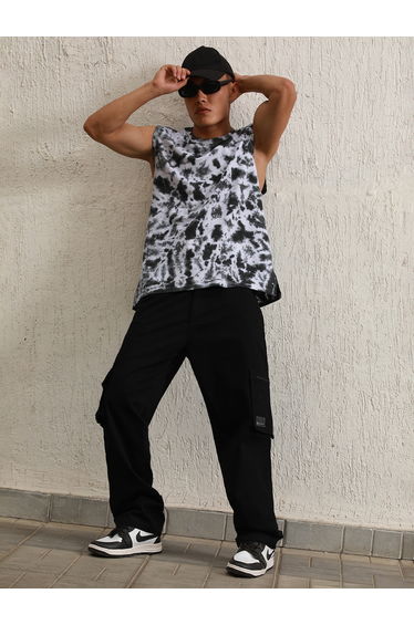 Relaxed Fit Cargo Pants with Zip Pocket