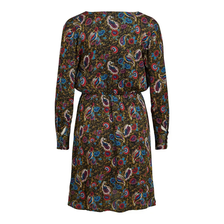 Paisley Print Mini Dress - 1