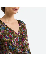 Paisley Print Mini Dress - 4