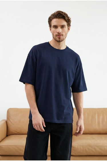 T-Shirt - Navy blue - Oversize