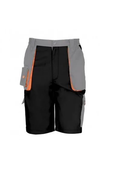 Result Work-Guard Mens Lite Shorts - Black/Grey