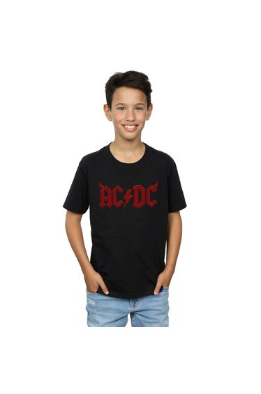 AC/DC Boys Horns Logo T-Shirt - Black
