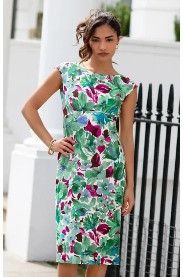 فستان - أخضر - للمقاسات الصغيرة