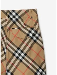 Burberry Boys Oscar Check Shorts in Beige - 3