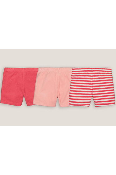 Pack of 3 Shorts in Cotton Mix