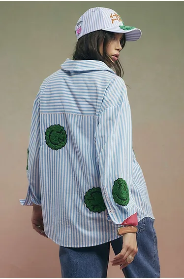 قميص ريفر آيلاند متعدد الالوان بأكمام طويلة