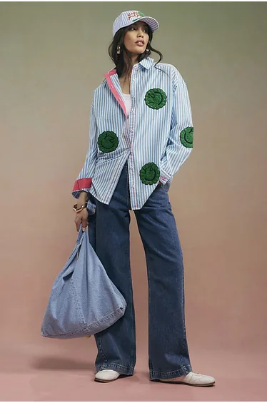 قميص ريفر آيلاند متعدد الالوان بأكمام طويلة