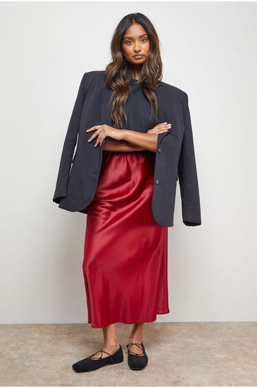 Midi Slip Skirt