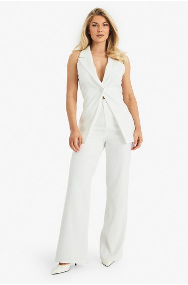 Tailored Occasion Collared Waistcoat - ivory