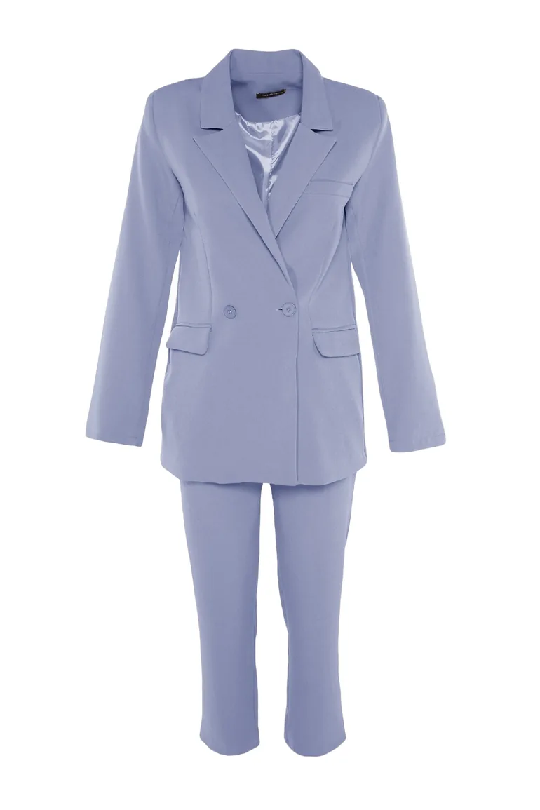 طقم ترينديول موديست قطن أزرق بازرار - 8