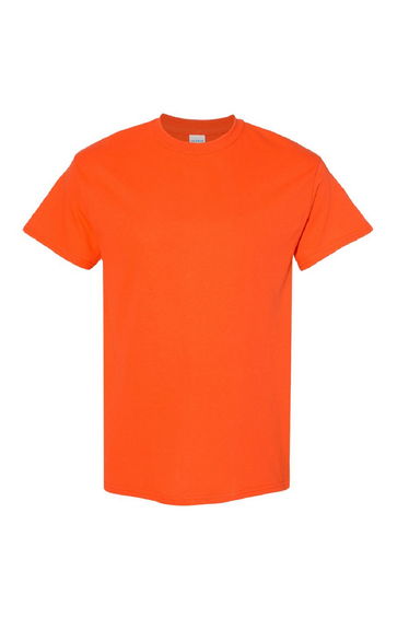 Gildan Mens Heavy Cotton Short Sleeve T-Shirt - Orange
